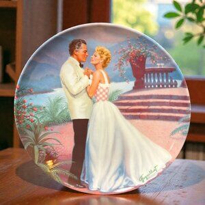 Vintage Edwin Knowles Collector Plate “South Pacific” | 1987 Musical Art Plate